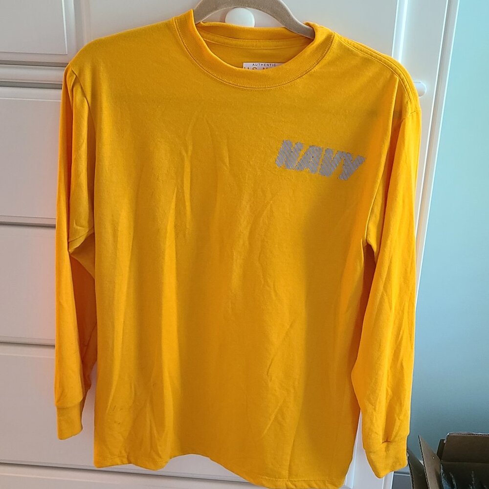 US Navy Refective Long Sleeve T-Shirt Small